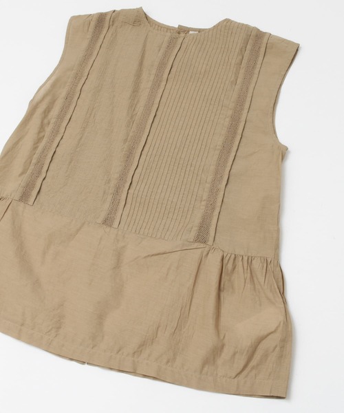 siiwa(シーワ)の「siiwa コットンシルクレースピンタックブラウス(シャツ/ブラウス・レディース・オフホワイト/ベージュ・ONE)」の7枚目の写真