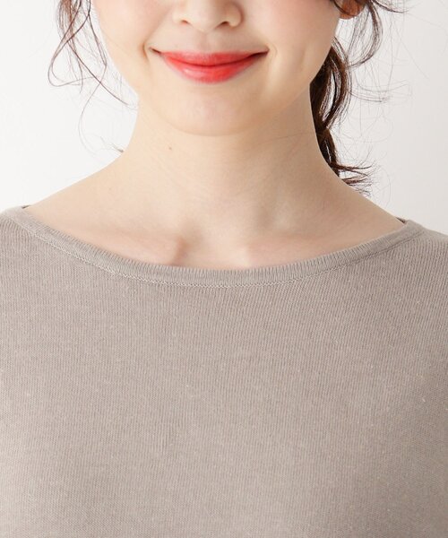 smart pink(スマートピンク)の「◆【手洗い可】レースモチーフ付きニットプルオーバー(ニット/セーター・レディース・ライトグレー/ベージュ・88)」の6枚目の写真