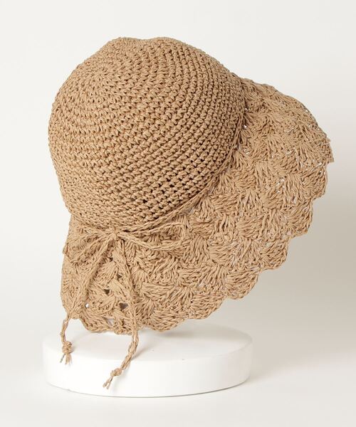 WEGO（ウィゴー）の「WEGO/ナチュラルクロシェレースハット（ハット・レディース・ベージュ/ナチュラル・FREE）」の3枚目の写真