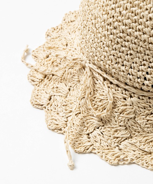 WEGO（ウィゴー）の「WEGO/ナチュラルクロシェレースハット（ハット・レディース・ベージュ/ナチュラル・FREE）」の7枚目の写真