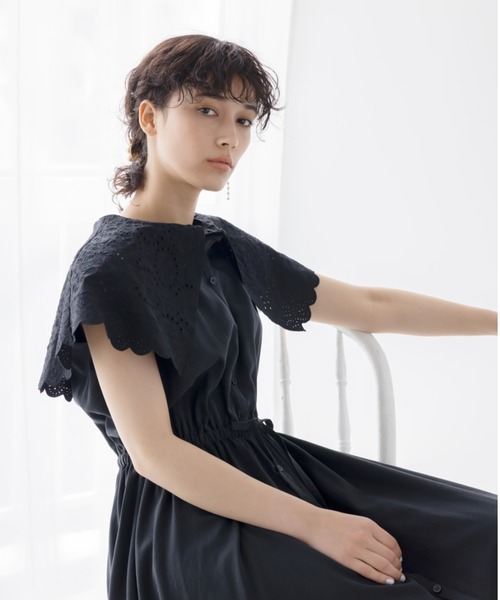 COEL（コエル）の「2WAY刺繍衿ワンピース（ワンピース）」 - WEAR