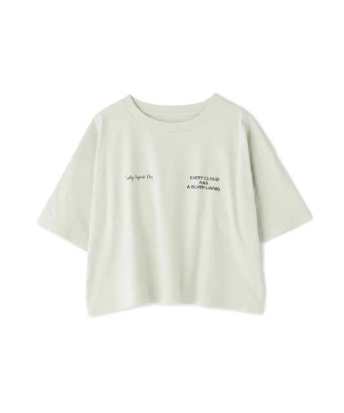 N.（N. Natural Beauty Basic）（エヌエヌナチュラルビューティーベーシック）の「◆ショートロゴＴシャツ（Tシャツ/カットソー・レディース・オフホワイト/ライトグリーン/スミクロ・MEDIUM）」の17枚目の写真