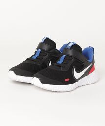 NIKE（ナイキ）の「NIKE ナイキ 17-22REVOLUTION 5 (PSV) レボリューション 5 PSV　KBQ5672 020BLACK/WHITE（スニーカー・キッズ）」