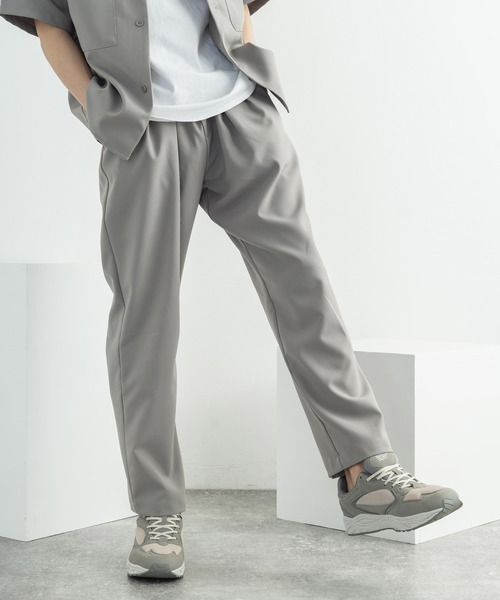 Rocky Monroe(ロッキーモンロー)の「【セットアップ】ポリトロ 半袖オープンカラーシャツ ZIPシャツ&2タックアンクルイージーパンツ(セットアップ・メンズ・ブラック/ブラウン/グレー/アイボリー/ホワイト系/ブラック系/グレー系/ブラウン系・2(M)/3(L)/4(LL)/LL/L/M)」の17枚目の写真