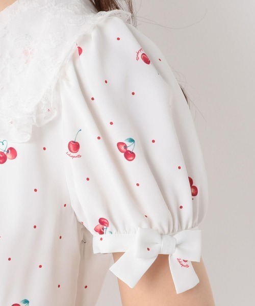 LODISPOTTO(ロディスポット)の「HearteCherryレースカラーワンピース(ワンピース・レディース・ホワイト/ブラック・MEDIUM)」の6枚目の写真