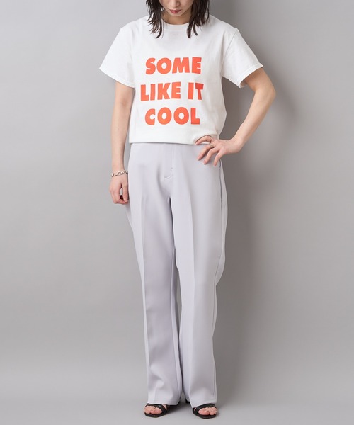 CIAOPANIC（チャオパニック）の「【FUNG/ファング】SOME LIKE IT COOL プリントTシャツ（Tシャツ/カットソー・レディース・ホワイト・FREE）」の7枚目の写真