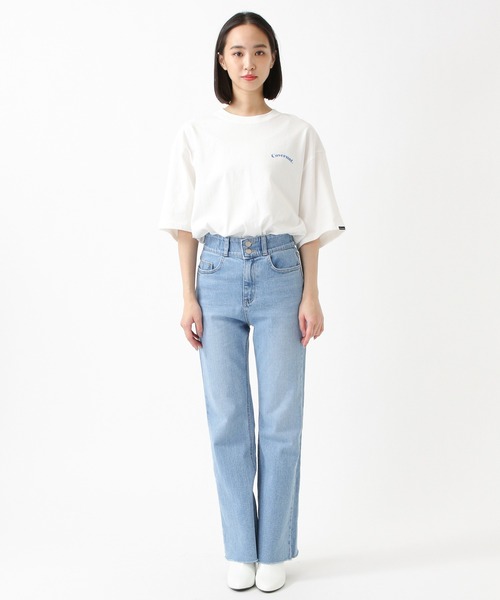 COVERNAT（カバーナット）の「Covernat／ARCH SERIF LOGO T 2943613（Tシャツ/カットソー・レディース・ホワイト/ブラック/ライトベージュ・SMALL/MEDIUM/LARGE）」の5枚目の写真