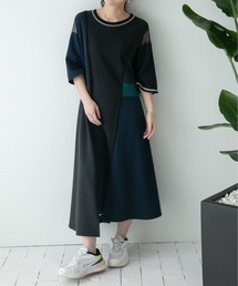 5texフレアーラインカットドレス