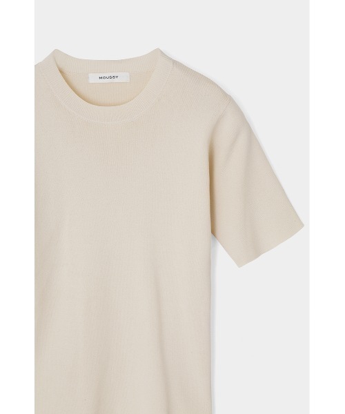 MOUSSY(マウジー)の「HALF SLEEVE KNIT トップス(ニット/セーター・レディース・ダークブラウン/ダークネイビー/キナリ・FREE)」の9枚目の写真