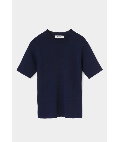 MOUSSY(マウジー)の「HALF SLEEVE KNIT トップス(ニット/セーター・レディース・ダークブラウン/ダークネイビー/キナリ・FREE)」の14枚目の写真