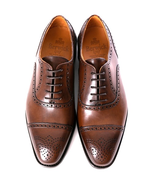 美品！Berwick バーウィック　セミブローグ　レザー　ドレスシューズ Berwick1707 | セミブローグ | 5231VELEBK – バーウィック