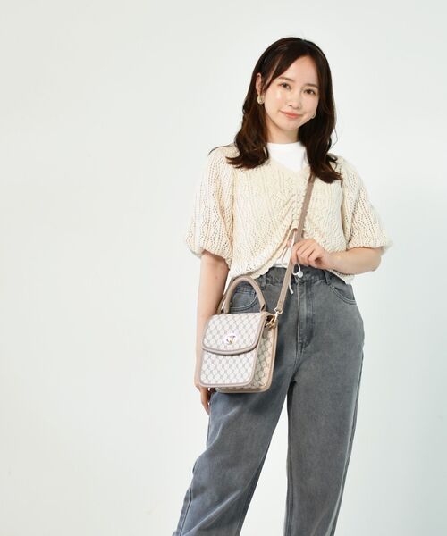 ems excite（エムズエキサイト）の「パイピングスクエアBAG（ショルダーバッグ・レディース・ホワイト系その他/ブルー/ブラウン系その他・FREE）」の7枚目の写真