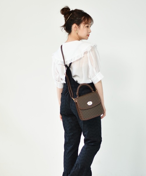 ems excite（エムズエキサイト）の「パイピングスクエアBAG（ショルダーバッグ・レディース・ホワイト系その他/ブルー/ブラウン系その他・FREE）」の11枚目の写真