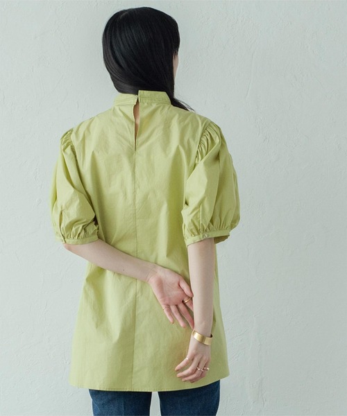 miette(ミエット)の「バルーンショートスリーブブラウス(シャツ/ブラウス・レディース・オフホワイト/ブラック/グリーン系その他・F)」の1枚目の写真