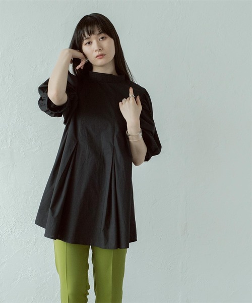 miette(ミエット)の「バルーンショートスリーブブラウス(シャツ/ブラウス・レディース・オフホワイト/ブラック/グリーン系その他・F)」の3枚目の写真