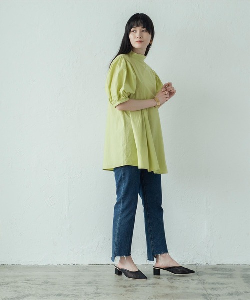 miette(ミエット)の「バルーンショートスリーブブラウス(シャツ/ブラウス・レディース・オフホワイト/ブラック/グリーン系その他・F)」の10枚目の写真