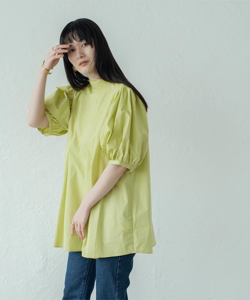miette(ミエット)の「バルーンショートスリーブブラウス(シャツ/ブラウス・レディース・オフホワイト/ブラック/グリーン系その他・F)」の19枚目の写真