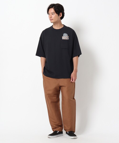 THE SHOP TK （ザ ショップ ティーケー ）の「◆シェルテック別注ポケットTシャツ（Tシャツ/カットソー・メンズ・ホワイト系/ブラック・02/03）」の7枚目の写真