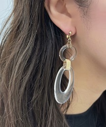 【apresjour mignon×ARIAZ】ダブルクリアイヤリング
