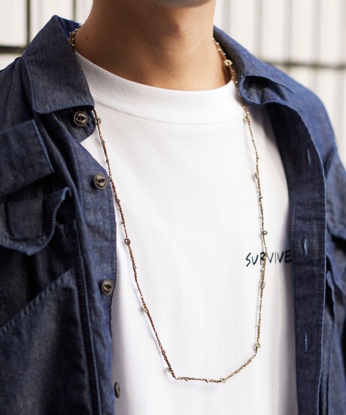 wakami(ワカミ)の「wakami/ワカミ ロングネックス&ブレスレット(ネックレス・レディース・ベージュ/パープル/ブラック/ブルー/ブラウン/グレー・FREE)」の4枚目の写真