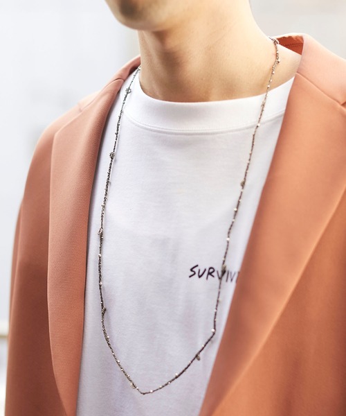 wakami(ワカミ)の「wakami/ワカミ ロングネックス&ブレスレット(ネックレス・レディース・ベージュ/パープル/ブラック/ブルー/ブラウン/グレー・FREE)」の3枚目の写真