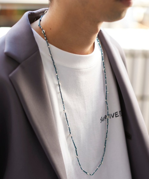 wakami(ワカミ)の「wakami/ワカミ ロングネックス&ブレスレット(ネックレス・レディース・ベージュ/パープル/ブラック/ブルー/ブラウン/グレー・FREE)」の6枚目の写真