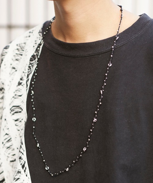 wakami(ワカミ)の「wakami/ワカミ ロングネックス&ブレスレット(ネックレス・レディース・ベージュ/パープル/ブラック/ブルー/ブラウン/グレー・FREE)」の2枚目の写真