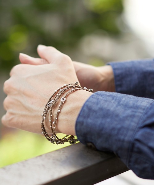 wakami(ワカミ)の「wakami/ワカミ ロングネックス&ブレスレット(ネックレス・レディース・ベージュ/パープル/ブラック/ブルー/ブラウン/グレー・FREE)」の11枚目の写真