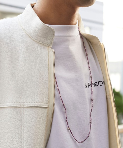 wakami(ワカミ)の「wakami/ワカミ ロングネックス&ブレスレット(ネックレス・レディース・ベージュ/パープル/ブラック/ブルー/ブラウン/グレー・FREE)」の16枚目の写真