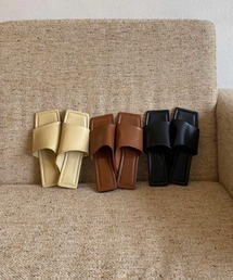 square toe stitch sandal