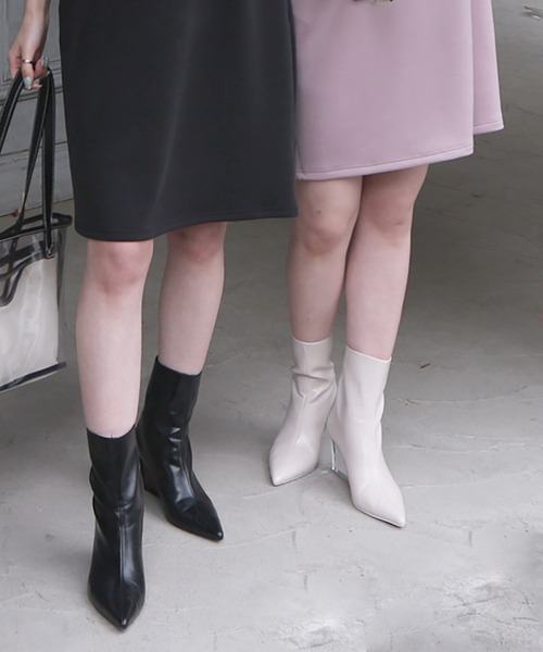 ROYAL PARTY（ロイヤルパーティー）の「レインブーツ（レインシューズ・レディース・ベージュ/ブラック・LARGE/MEDIUM）」の13枚目の写真