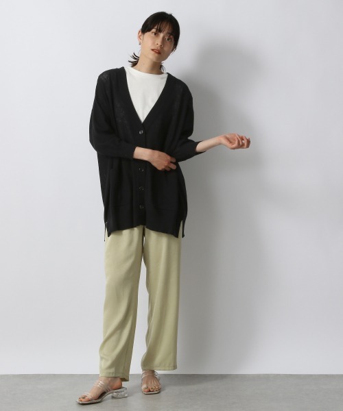 LOWRYS FARM（ローリーズファーム）の「ミドルカーディガン８Ｓ　953254（カーディガン/ボレロ・レディース・ブラック/グリーン/アイボリー・FREE）」の5枚目の写真