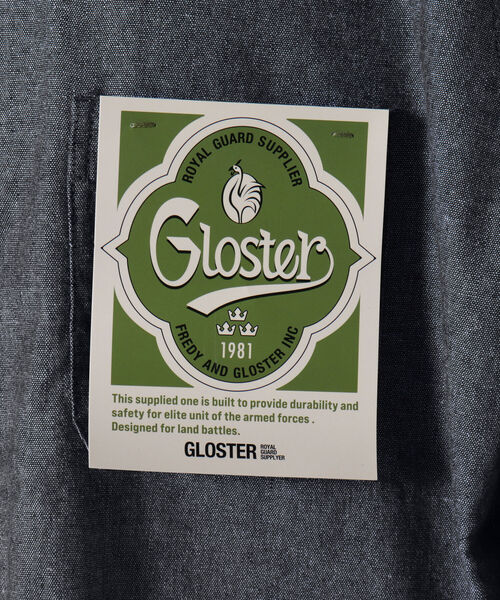 GLOSTER(グロスター)の「ユーロワーク シャツカバーオール(シャツ/ブラウス・メンズ・ネイビー/キナリ/ライトパープル・MEDIUM/LARGE)」の13枚目の写真