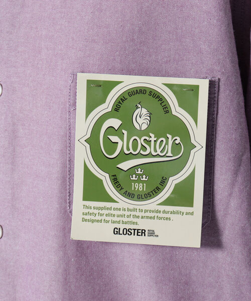GLOSTER(グロスター)の「ユーロワーク シャツカバーオール(シャツ/ブラウス・メンズ・ネイビー/キナリ/ライトパープル・MEDIUM/LARGE)」の22枚目の写真