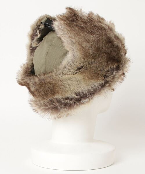 MAISON mou（メゾンムー）の「【AVIREX/アヴィレックス】FLIGHT BOA CAP/フライトボアキャップ（キャップ・レディース・ブラック/カーキ/ベージュ・FREE）」の5枚目の写真