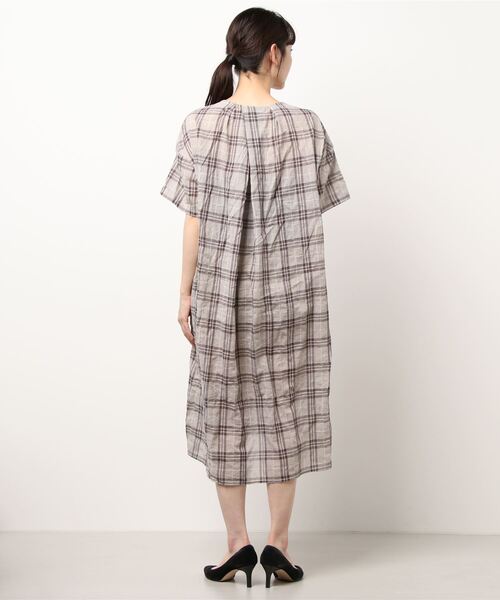 Samansa Mos2 blue（サマンサモスモスブルー）の「チェックスキッパー