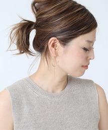 【RUEBELLE/ルーベル】 HOOP*CHAIN ピアス