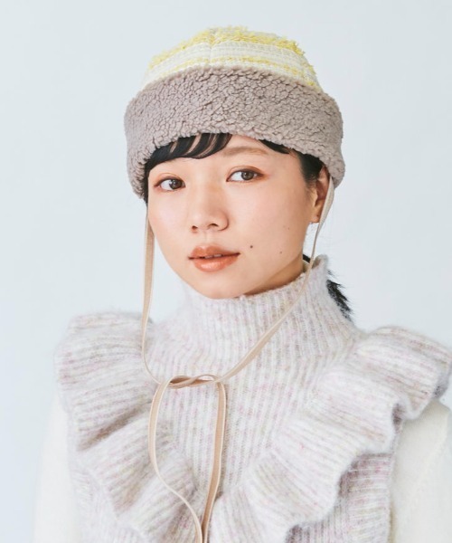 kaorinomori（カオリノモリ）の「カオリノモリ　ケージュトーク（ハット・レディース・イエロー/ブルー・M/57.5cm）」の2枚目の写真