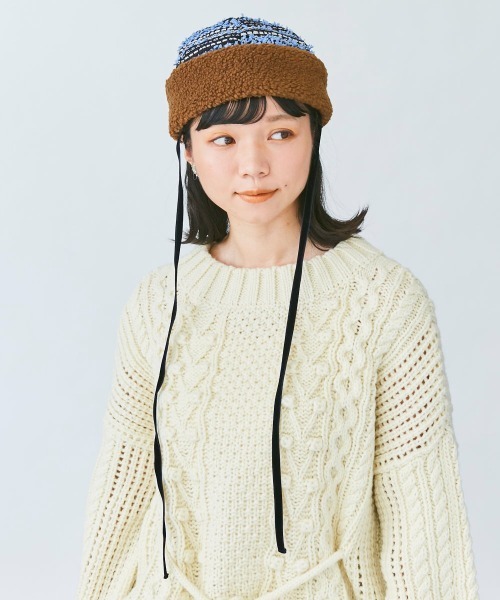 kaorinomori（カオリノモリ）の「カオリノモリ　ケージュトーク（ハット・レディース・イエロー/ブルー・M/57.5cm）」の3枚目の写真