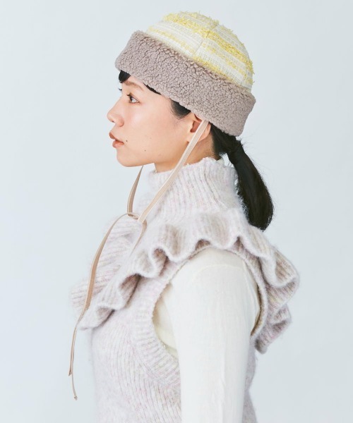 kaorinomori（カオリノモリ）の「カオリノモリ　ケージュトーク（ハット・レディース・イエロー/ブルー・M/57.5cm）」の7枚目の写真