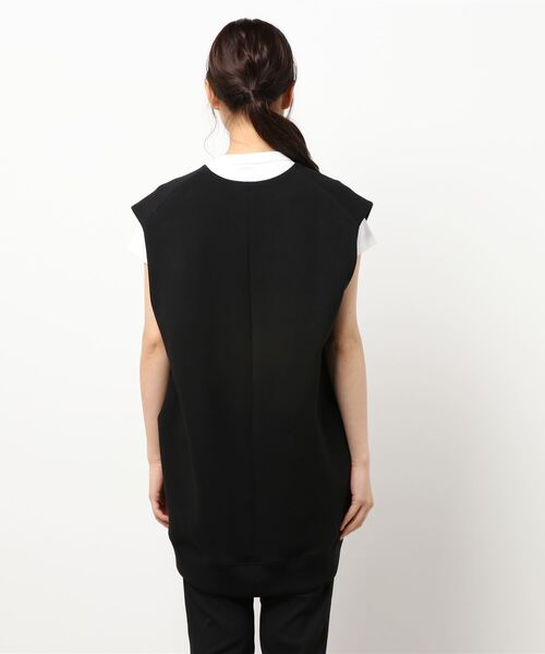 LOUNGEDRESS(ラウンジドレス)の「ライトダンボールベストプルオーバー(Tシャツ/カットソー・レディース・ライトベージュ/ブラック・FREE)」の10枚目の写真