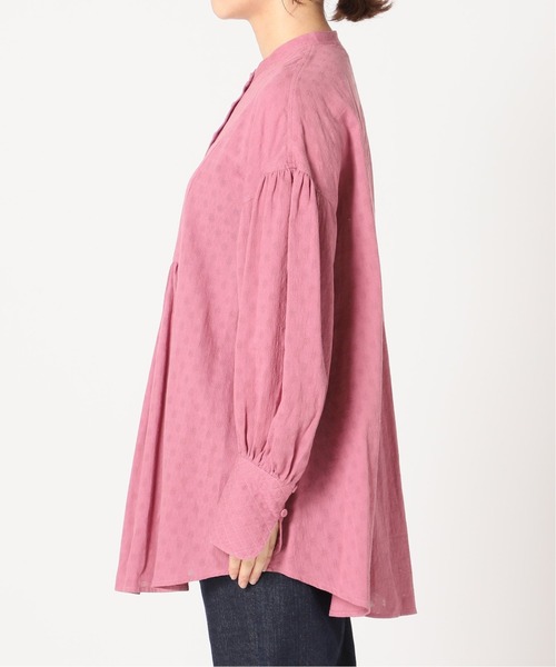 SLOBE citron.（スローブシトロン）の「SLOBE citron. チュニックブラウス【手洗い可能】◆（シャツ/ブラウス・レディース・ブラック/ブラック系その他/ピンク/ホワイト・FREE）」の11枚目の写真