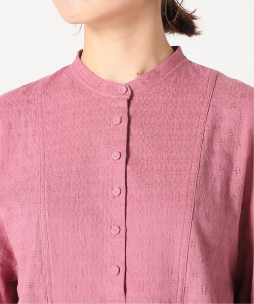 SLOBE citron.（スローブシトロン）の「SLOBE citron. チュニックブラウス【手洗い可能】◆（シャツ/ブラウス・レディース・ブラック/ブラック系その他/ピンク/ホワイト・FREE）」の14枚目の写真