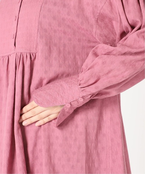 SLOBE citron.（スローブシトロン）の「SLOBE citron. チュニックブラウス【手洗い可能】◆（シャツ/ブラウス・レディース・ブラック/ブラック系その他/ピンク/ホワイト・FREE）」の16枚目の写真