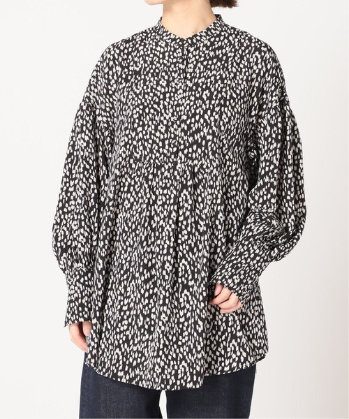 SLOBE citron.（スローブシトロン）の「SLOBE citron. チュニックブラウス【手洗い可能】◆（シャツ/ブラウス・レディース・ブラック/ブラック系その他/ピンク/ホワイト・FREE）」の20枚目の写真