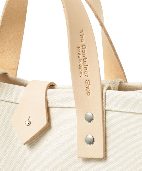 B:MING by BEAMS（ビーミングバイビームス）の「The Container Shop × B:MING by BEAMS / 別注 キャンバス 2WAY トートバッグ（トートバッグ・メンズ・ブラック/オフホワイト・ONE SIZE）」の6枚目の写真