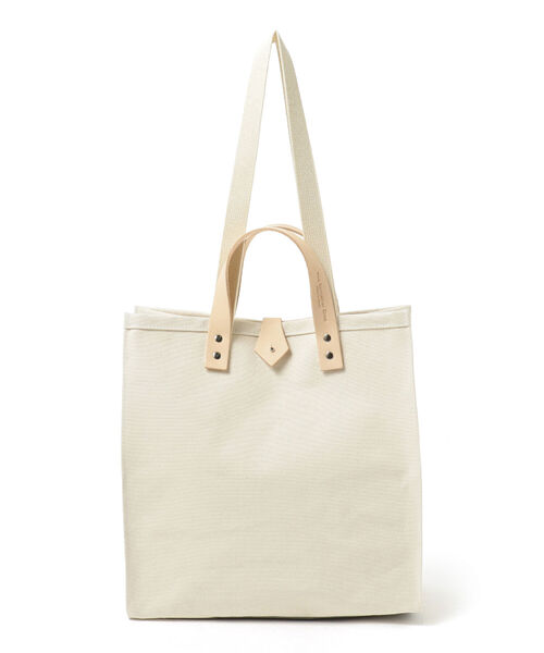 B:MING by BEAMS（ビーミングバイビームス）の「The Container Shop × B:MING by BEAMS / 別注 キャンバス 2WAY トートバッグ（トートバッグ・メンズ・ブラック/オフホワイト・ONE SIZE）」の7枚目の写真