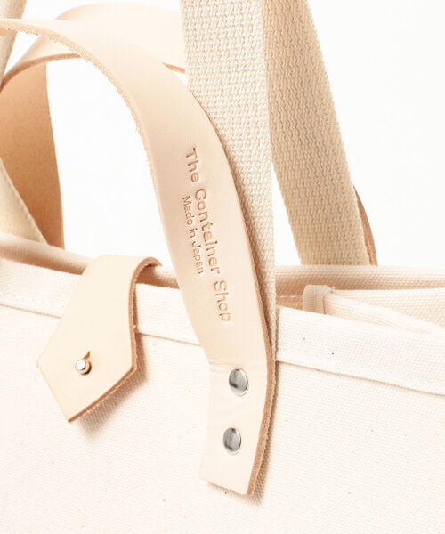 B:MING by BEAMS（ビーミングバイビームス）の「The Container Shop × B:MING by BEAMS / 別注 キャンバス 2WAY トートバッグ（トートバッグ・メンズ・ブラック/オフホワイト・ONE SIZE）」の14枚目の写真