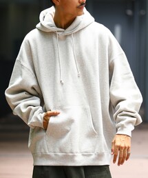 FREAK'S STORE | WEB限定 12oz ヘビーウェイト ビッグシルエット プルオーバーパーカー/フーディ―/配色デザイン(パーカー)