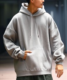 FREAK'S STORE | WEB限定 12oz ヘビーウェイト ビッグシルエット プルオーバーパーカー/フーディ―/配色デザイン(パーカー)